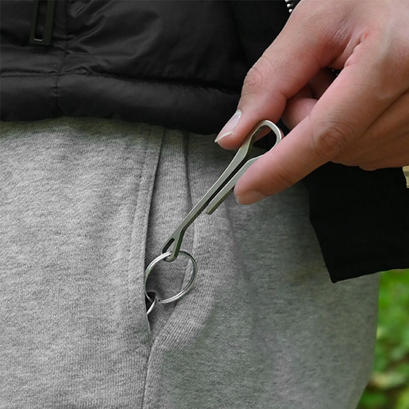 Edc Carry Clip - คลิปเข็มขัดรูปงูโคบรา ตะขอรูปตัว U สเตนเลส 304 ยาว