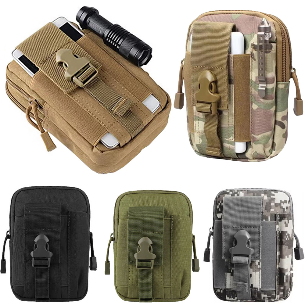 Edc Carry Fanny Pack - อุปกรณ์กลางแจ้ง เครื่องมือ อุปกรณ์เสริม กระเป๋าคาดเอว กระเป๋าคาดเอวแบบยุทธวิธี EDC
